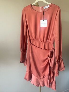 Ebby and I Long Sleeve Wrap Dress Size 10 (tag says 12 but it’s not)